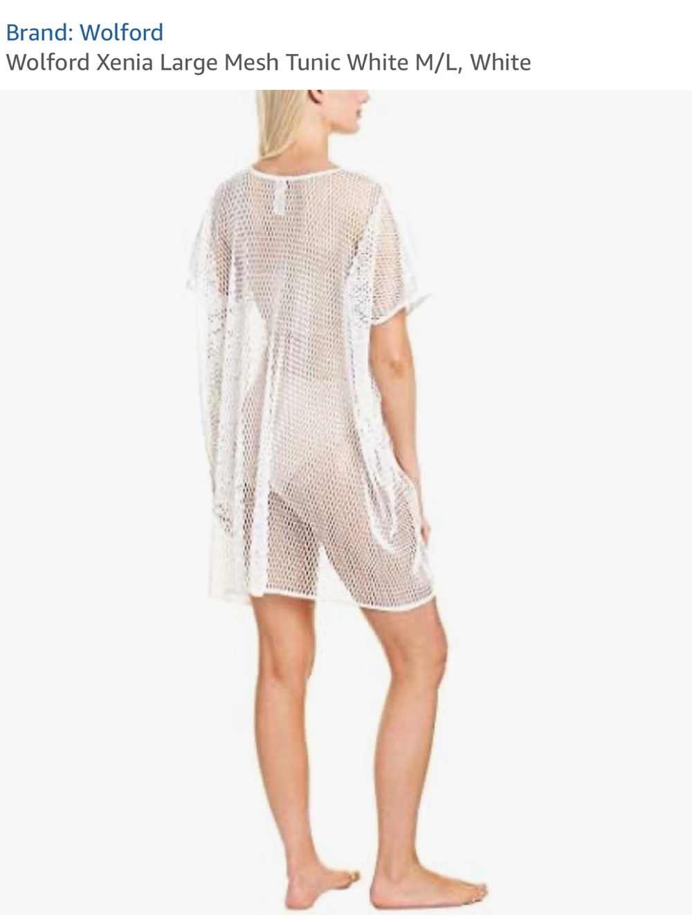 Wolford Orange Xenia Sheer Net Tunic Coverup - Picture 7 of 9